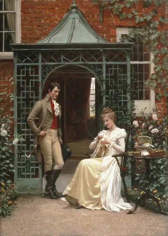 En el umbral - Edmund Blair Leighton