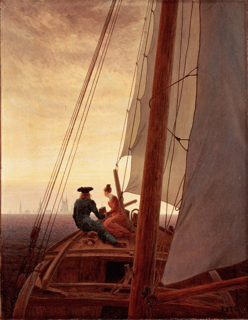 En el velero - Caspar David Friedrich