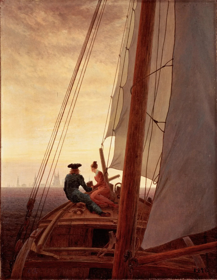 En el velero - Caspar David Friedrich