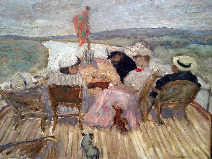 En el yate - Pierre Bonnard