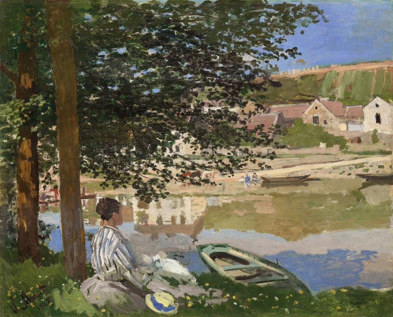 A orillas del Sena en Bennecourt - Claude Monet