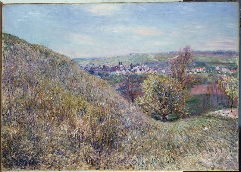 En las colinas de Moret en primavera - Mañana - Alfred Sisley