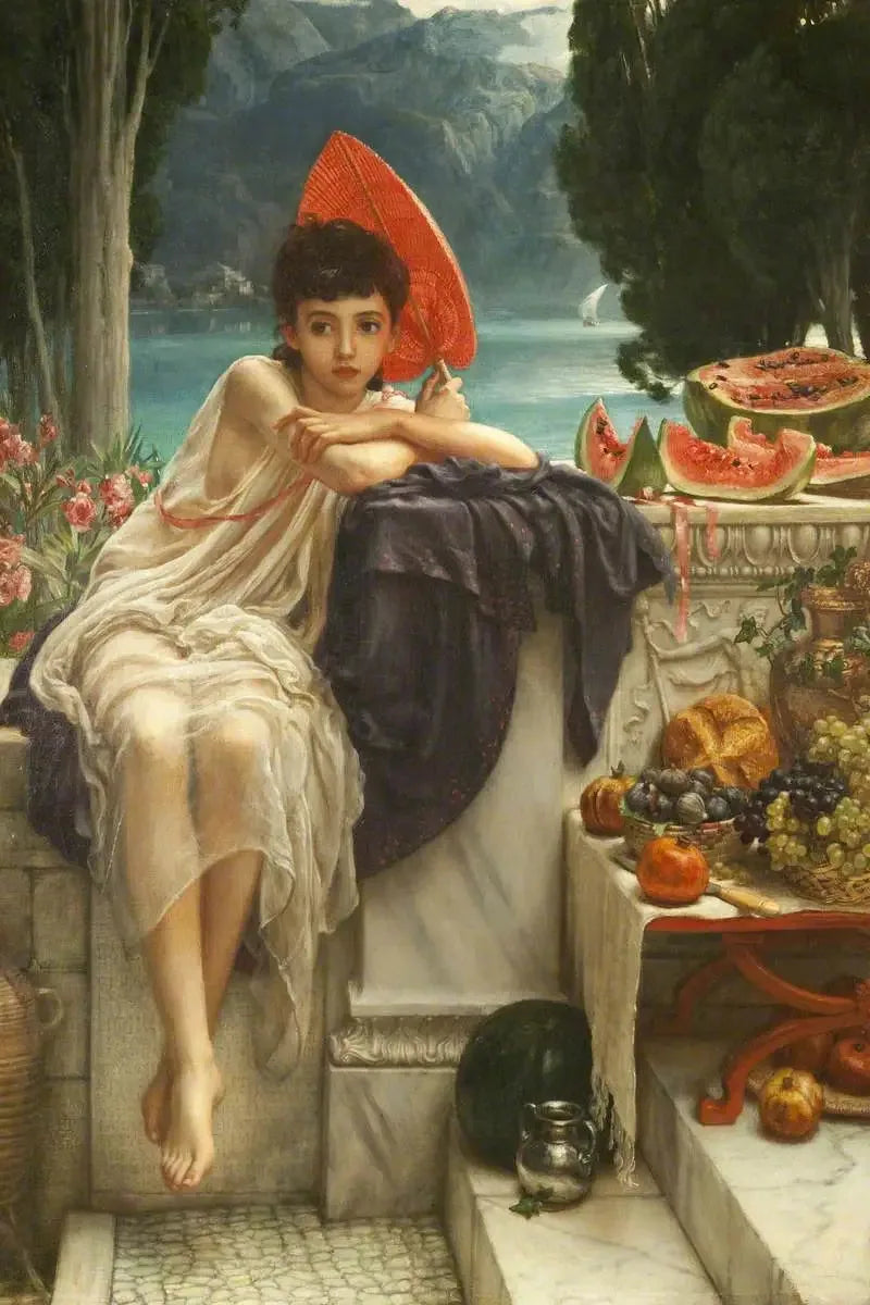 En las escaleras del templo - Edward Poynter
