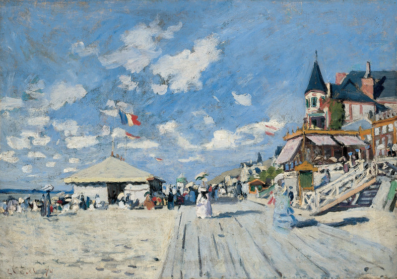 En los escenarios de Trouville W157a - Claude Monet