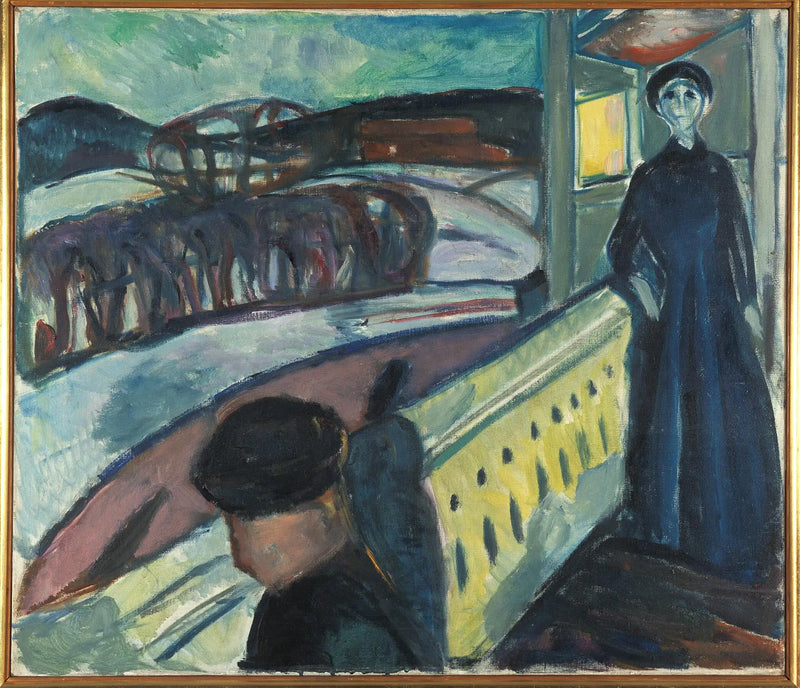 En la escalera del porche - Edvard Munch