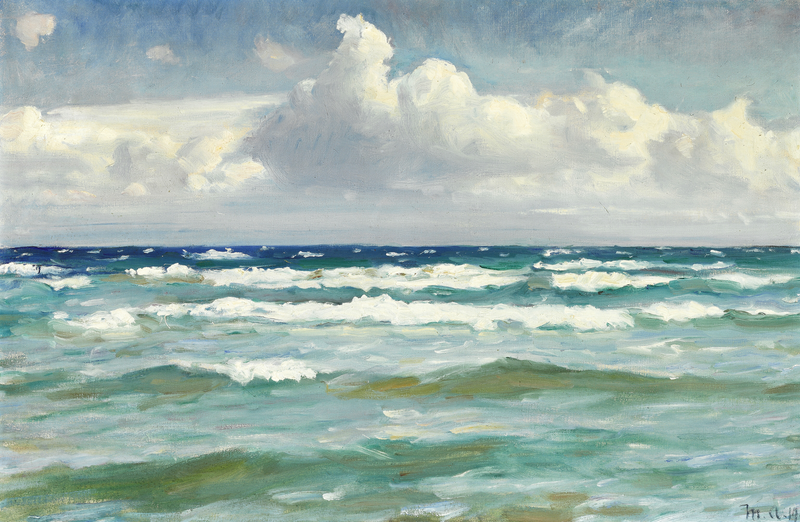 Surfeando en Skagen - Michael Peter Ancher