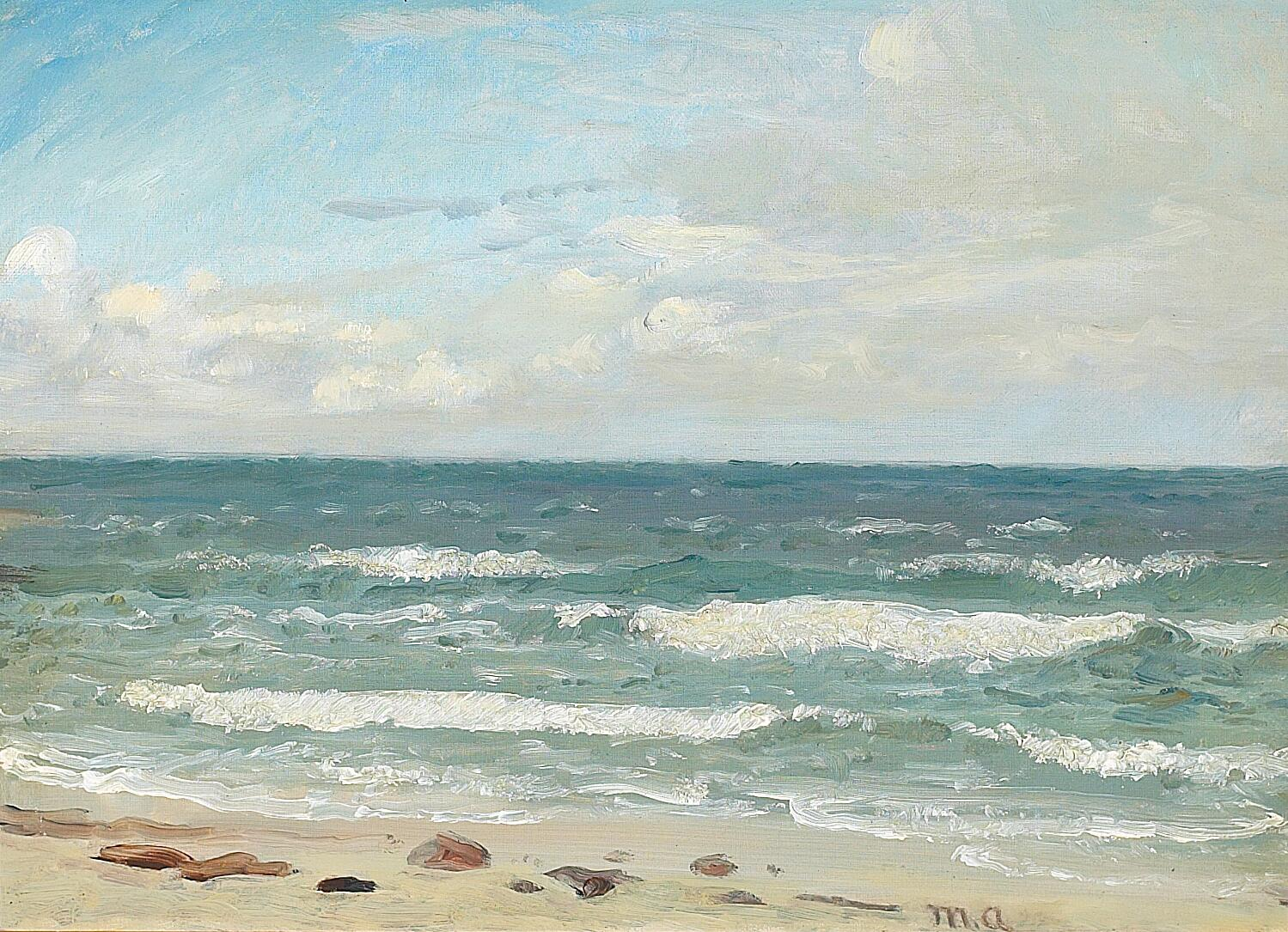 Surf. - Michael Peter Ancher image 1 copie peinte à la main à l’huile