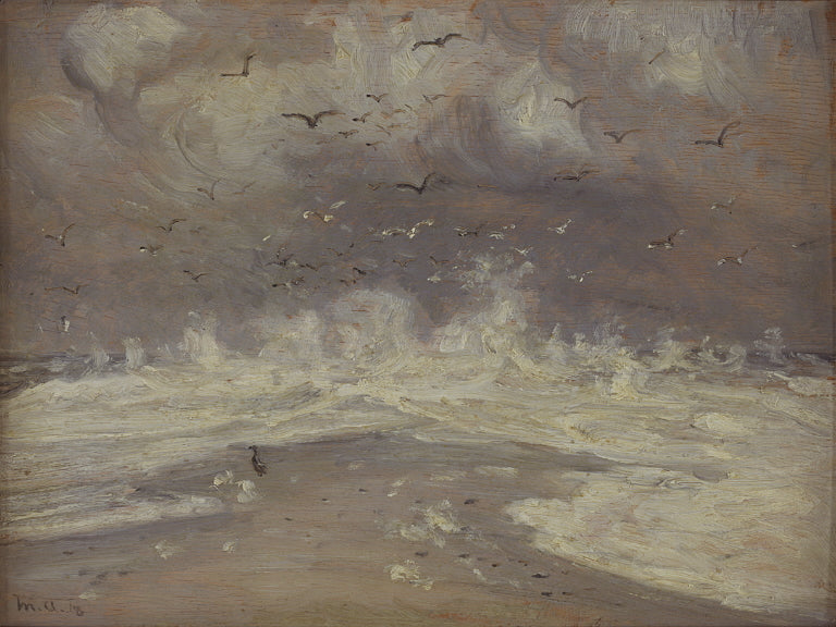 Surf en la costa norte de Jutlandia - Michael Peter Ancher