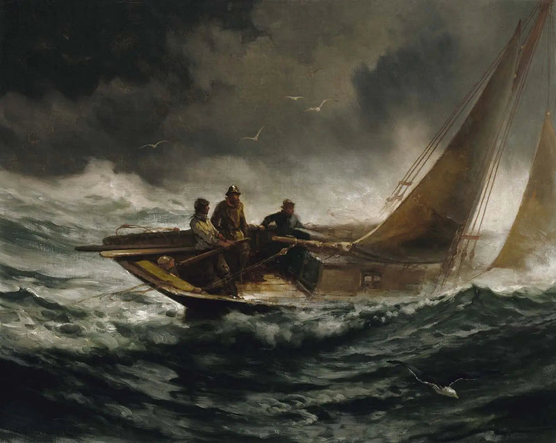 Superar una tormenta - Edward Moran
