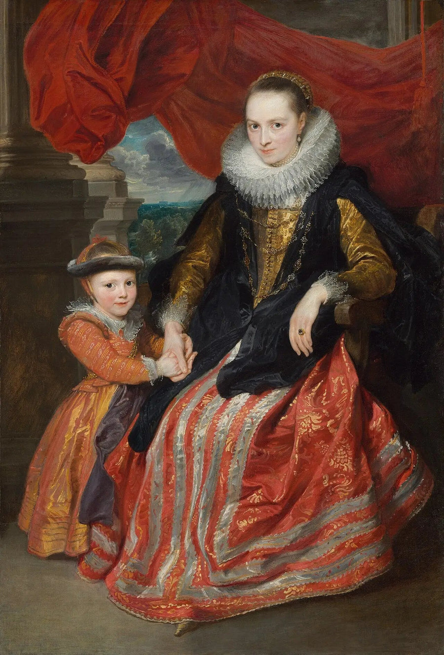 Susanna Fourment y su hija - Antoine van Dyck
