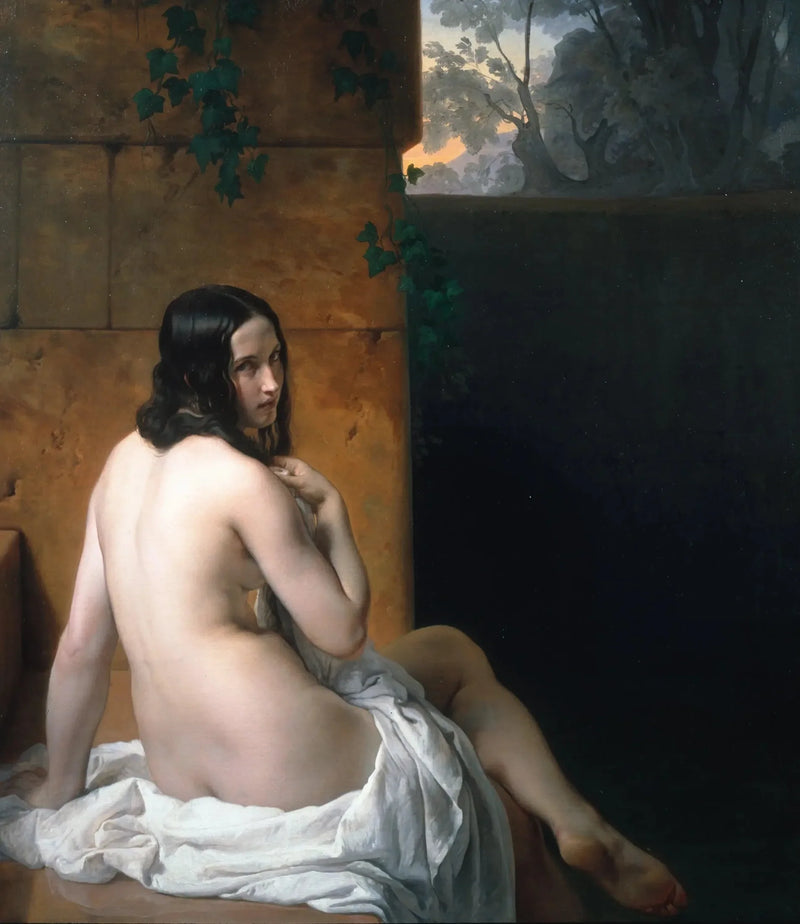 Suzanne en su baño - Francesco Hayez