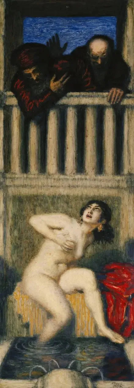 Suzanne y los dos ancianos - Franz von Stuck