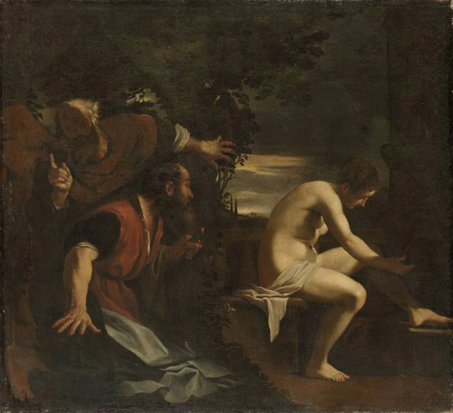 Suzanne y los ancianos. - Guercino