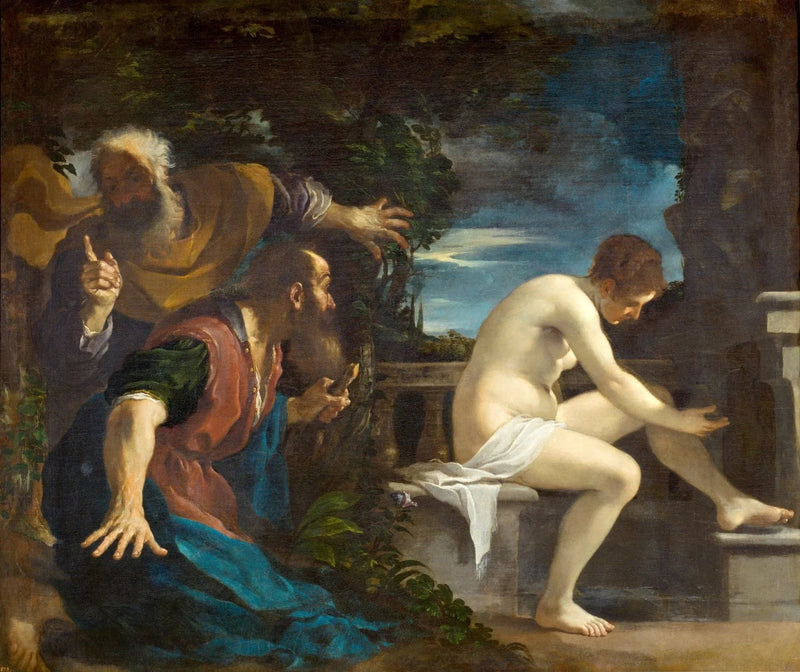 Suzanne y los ancianos. - Guercino