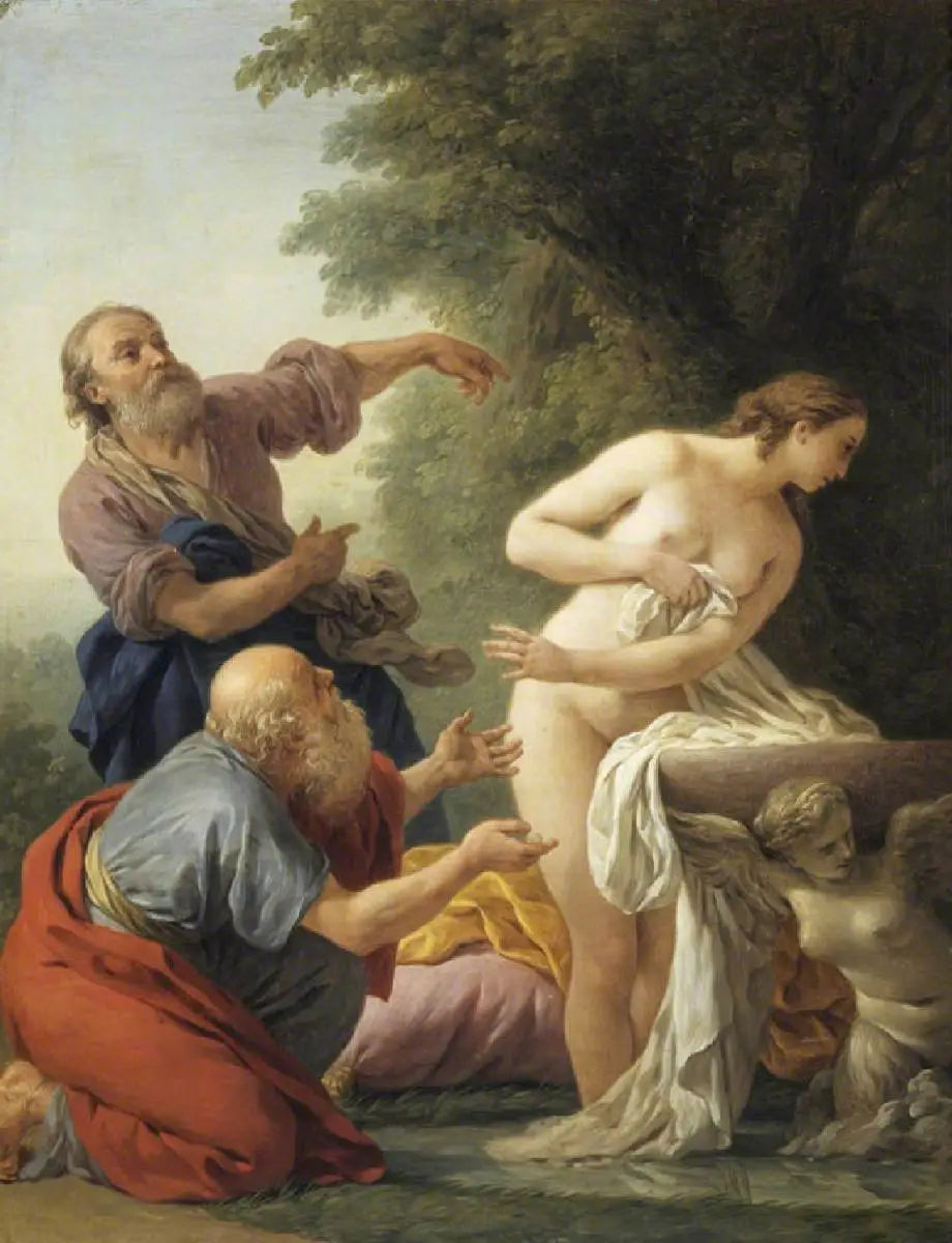 Suzanne et les vieillards - Louis Jean François Lagrenée - Alpha Reproduction
