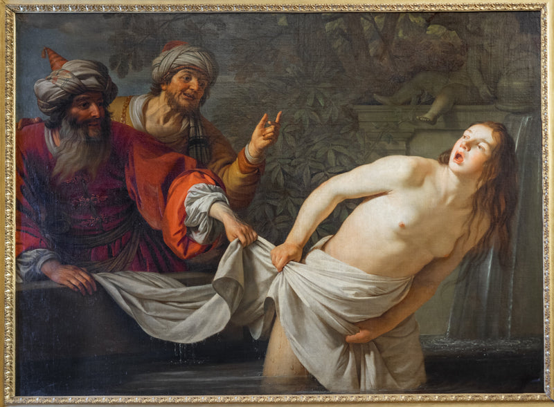 Susana acosada por los ancianos (Daniel 13:1-63) - Gerrit van Honthorst