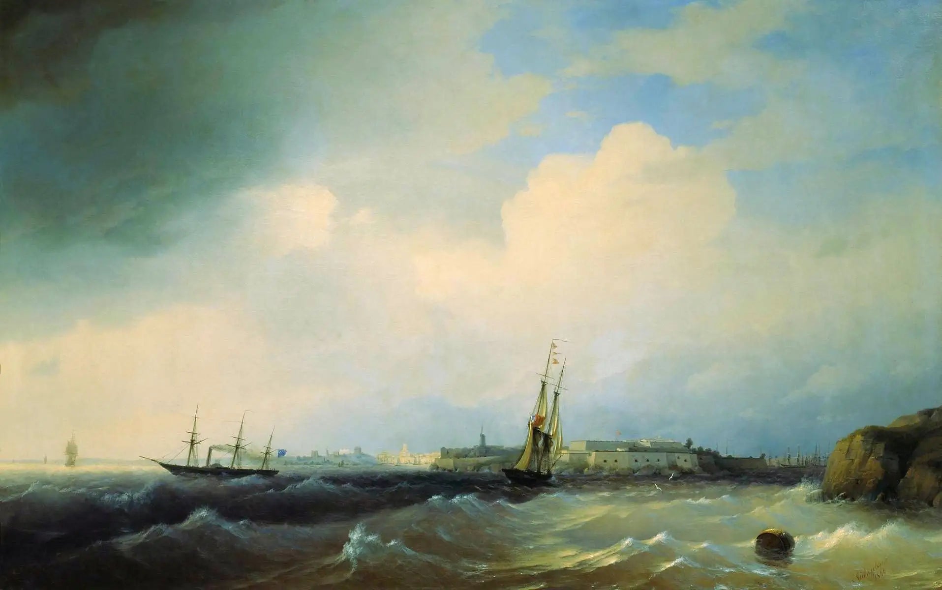 Sveaborg - Ivan Aïvazovski image 1 tableau peint à l’huile sur toile