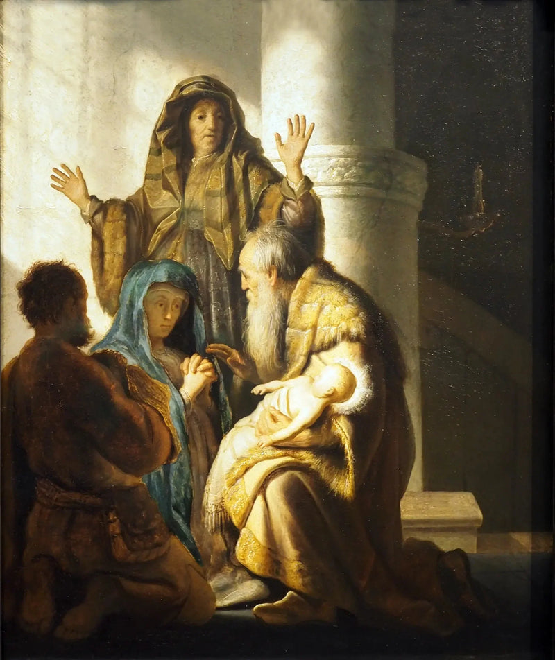 Simón en el templo - Rembrandt
