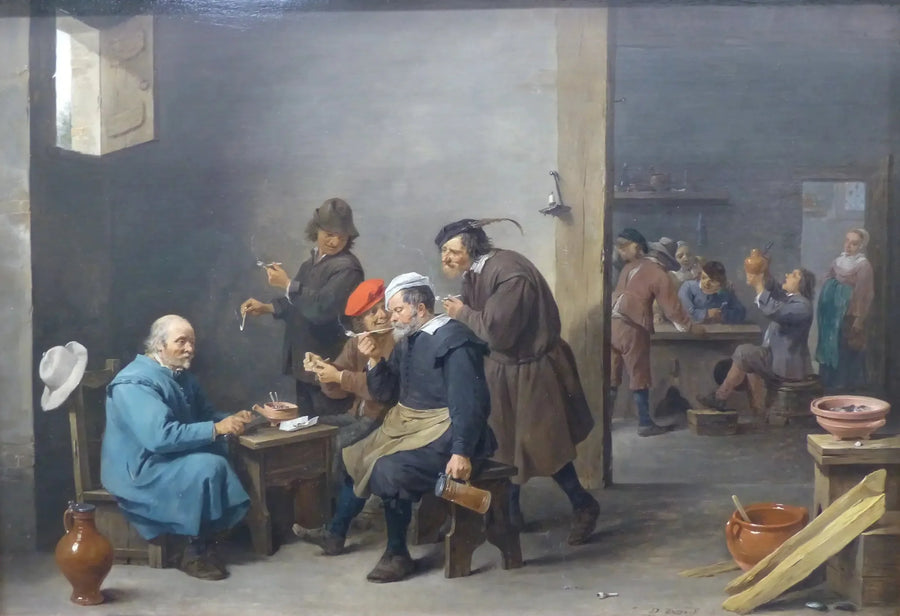 Tabagie - "El hombre con sombrero blanco" - David Teniers el Joven