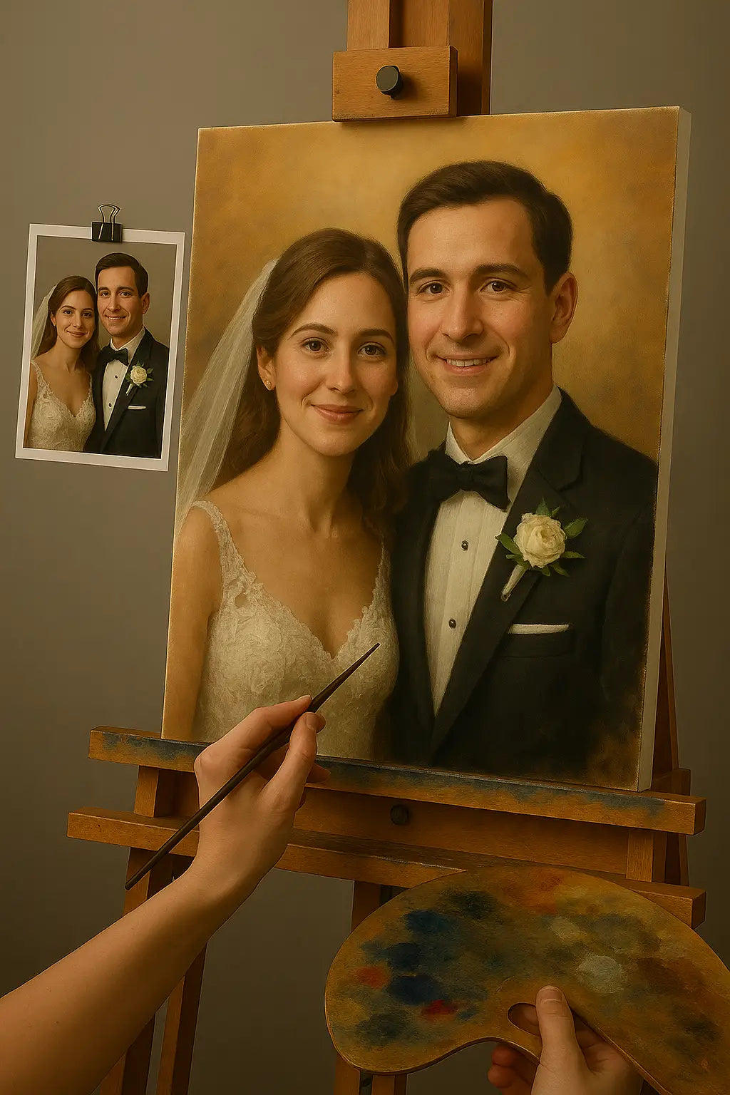 💍 Tableau de Mariage Personnalisable image 3 reproduction réalisée par Alpha Reproduction