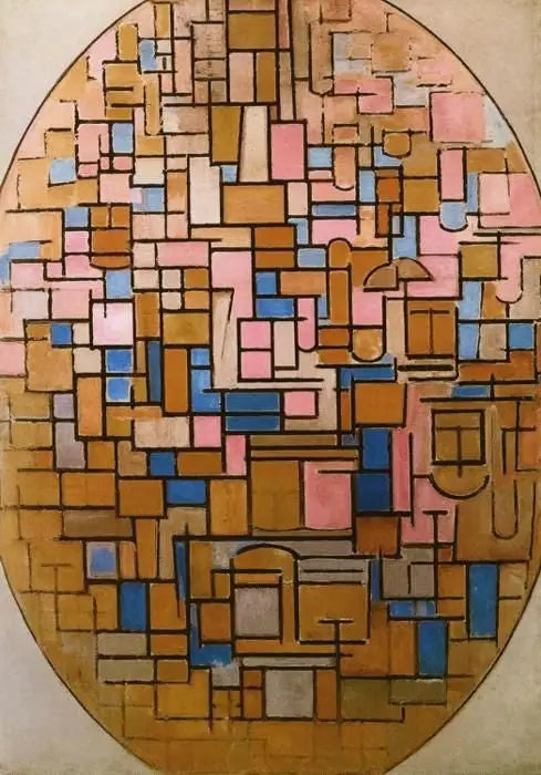 Cuadro III: Composición ovalada - Piet Mondrian