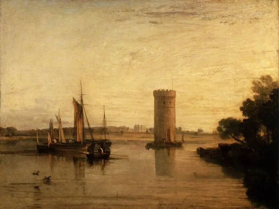 Tabley, Cheshire, la Sede de Sir J.F. Leicester, Bart.: Mañana Tranquila - J. M. W. Turner