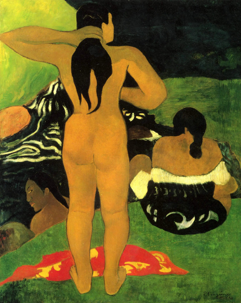 Tahitianas en la playa - Paul Gauguin