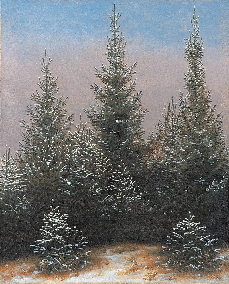 Bosque de la especia en la nieve - Caspar David Friedrich