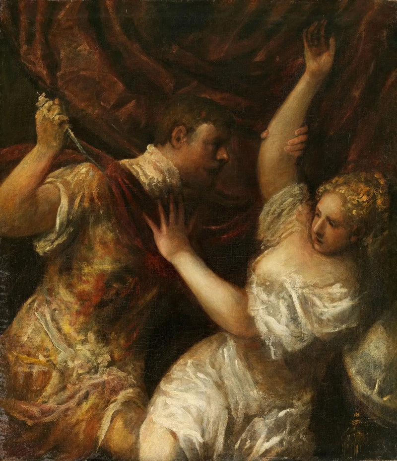 Tarquino Sexto y Lucrecia - Tiziano