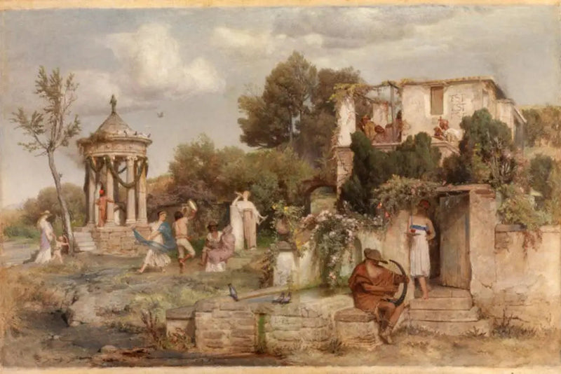 taberna de vino romana - Arnold Böcklin