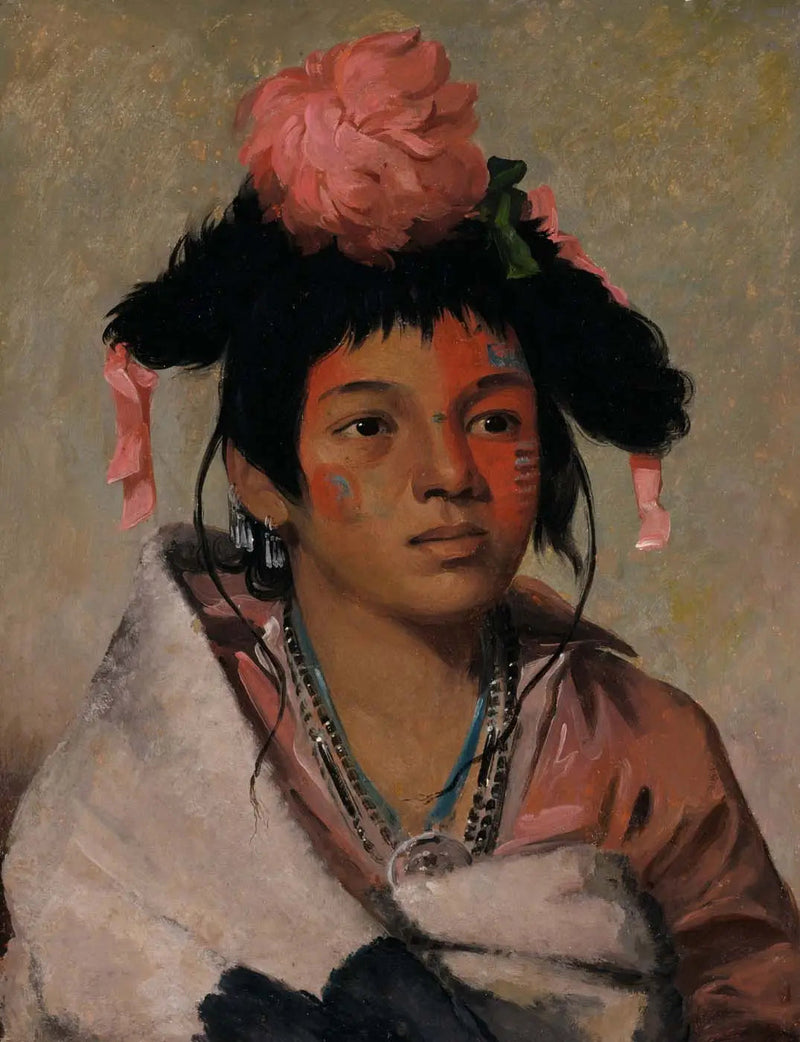 Tcha-káuk-o-ko-máaugh, gran jefe, un muchacho - George Catlin