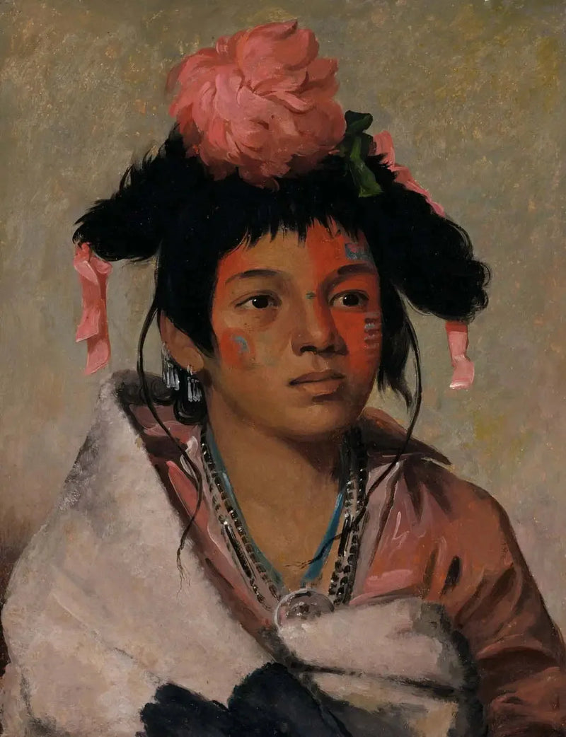 Tcha-káuk-o-ko-máaugh, gran jefe, un muchacho - George Catlin