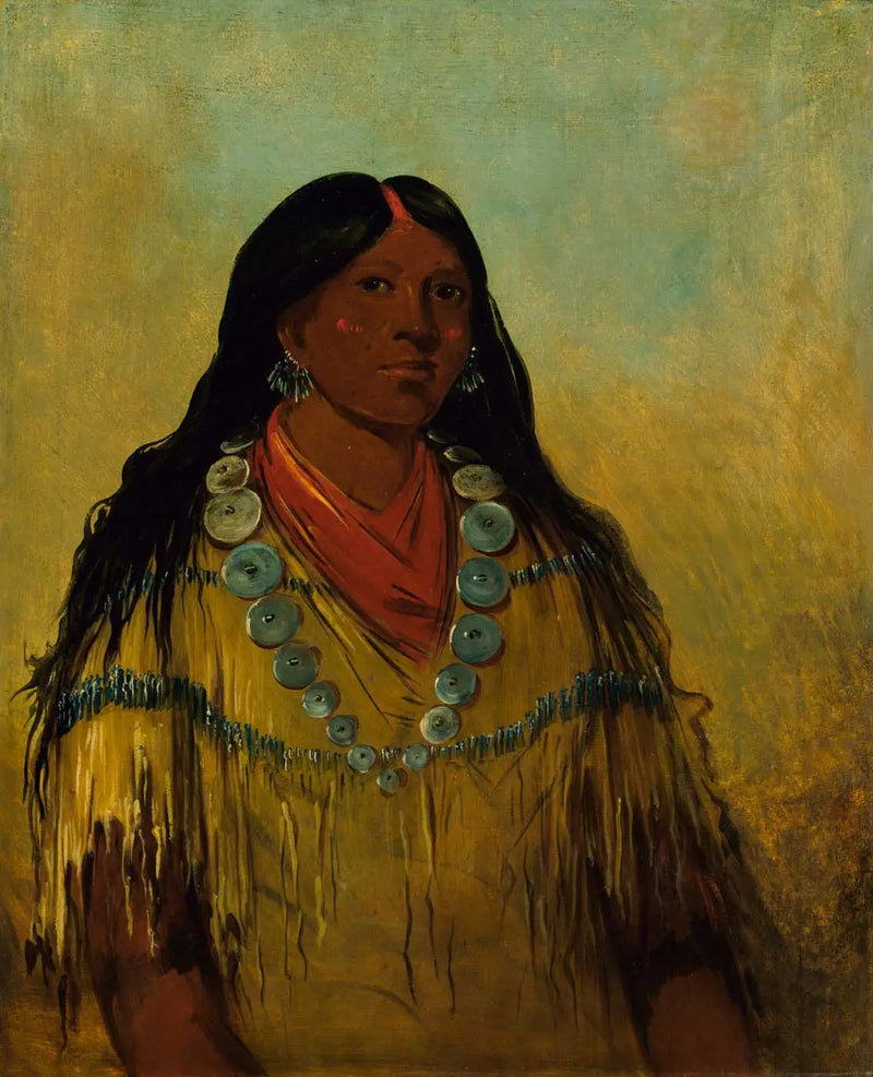 Tchow-ee-pút-o-kaw, una mujer - George Catlin