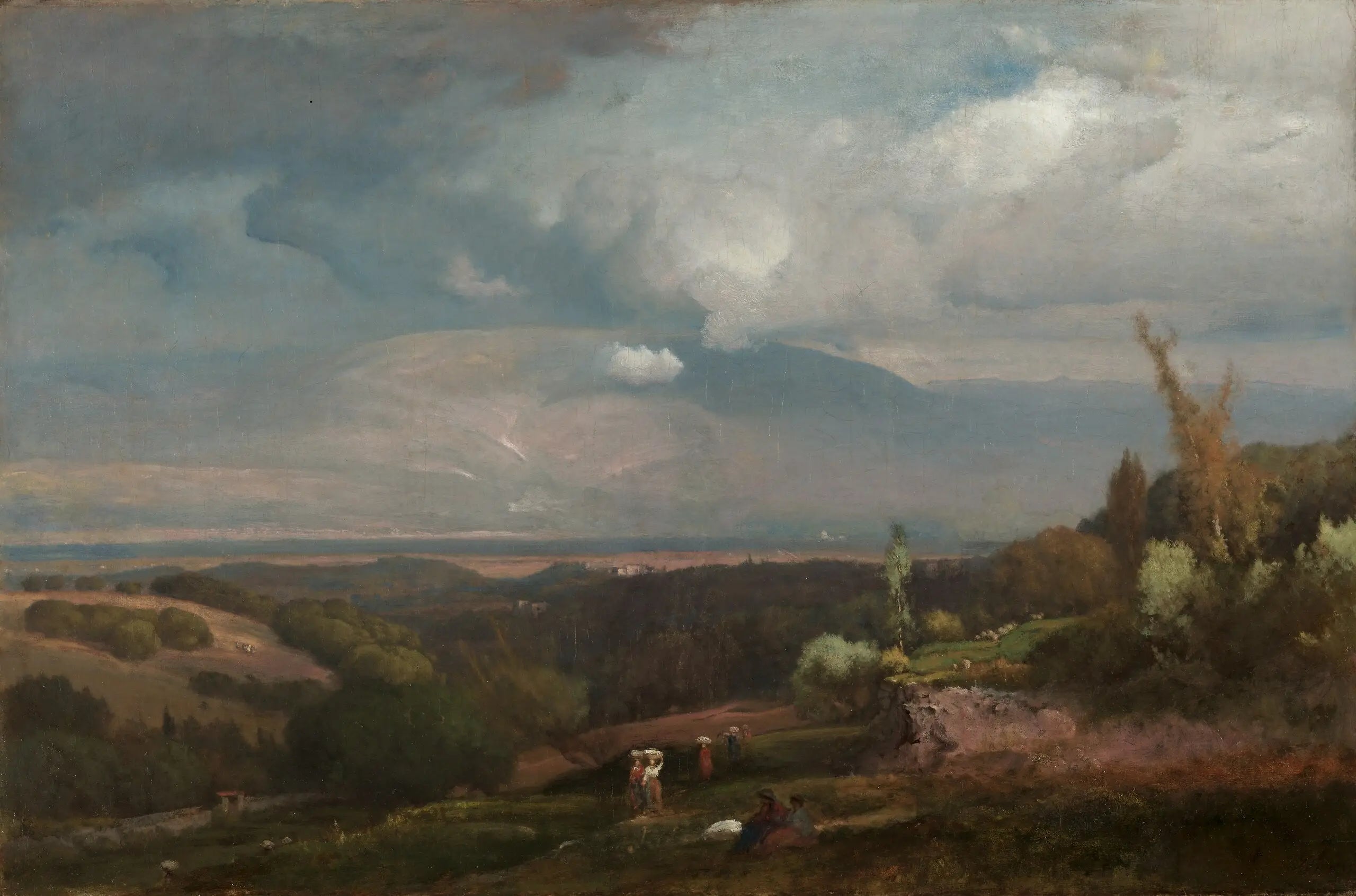 Tempête approchant des collines d’Alban - George Inness - Alpha Reproduction