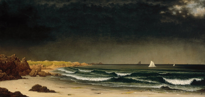 Tormenta que se aproxima: playa cerca de Newport - Martin Johnson Heade