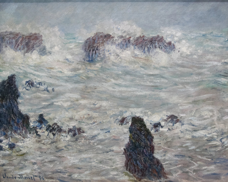 Tormenta en las Costas de Belle-Île - Claude Monet