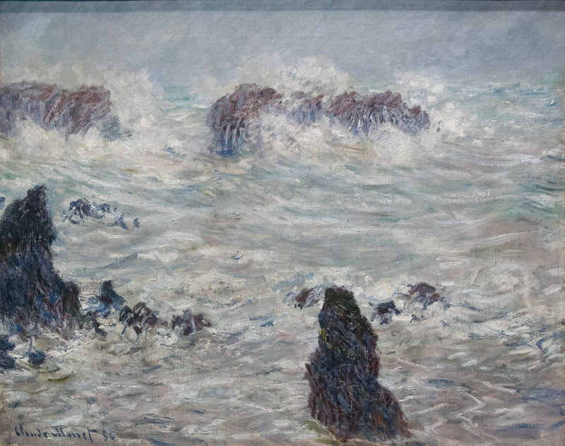 Tormenta, costas de Belle-Ile - Claude Monet