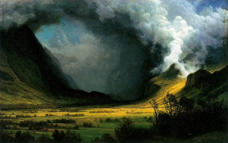 Tormenta en las montañas - Albert Bierstadt