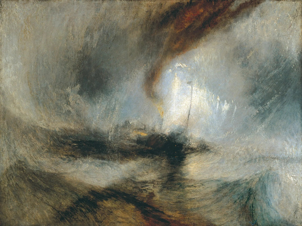 Tempête de neige en mer - J. M. W. Turner image 1 reproduction artisanale de tableau