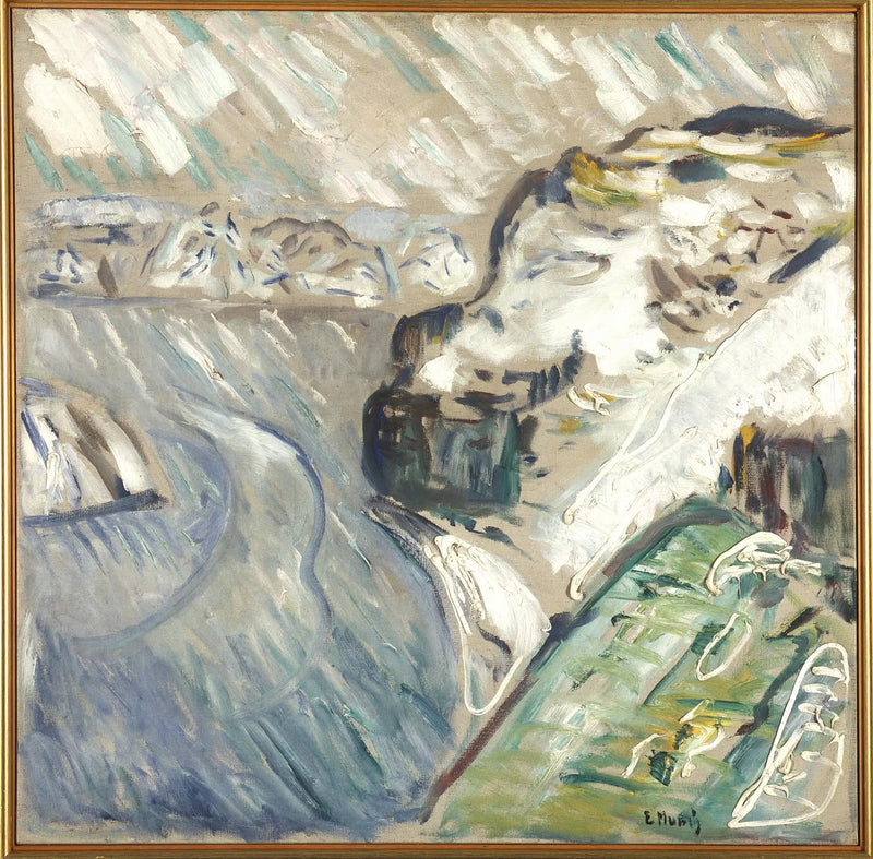 Tormenta de nieve sobre el mar - Edvard Munch