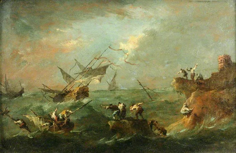 Tormenta en el mar - Francesco Guardi