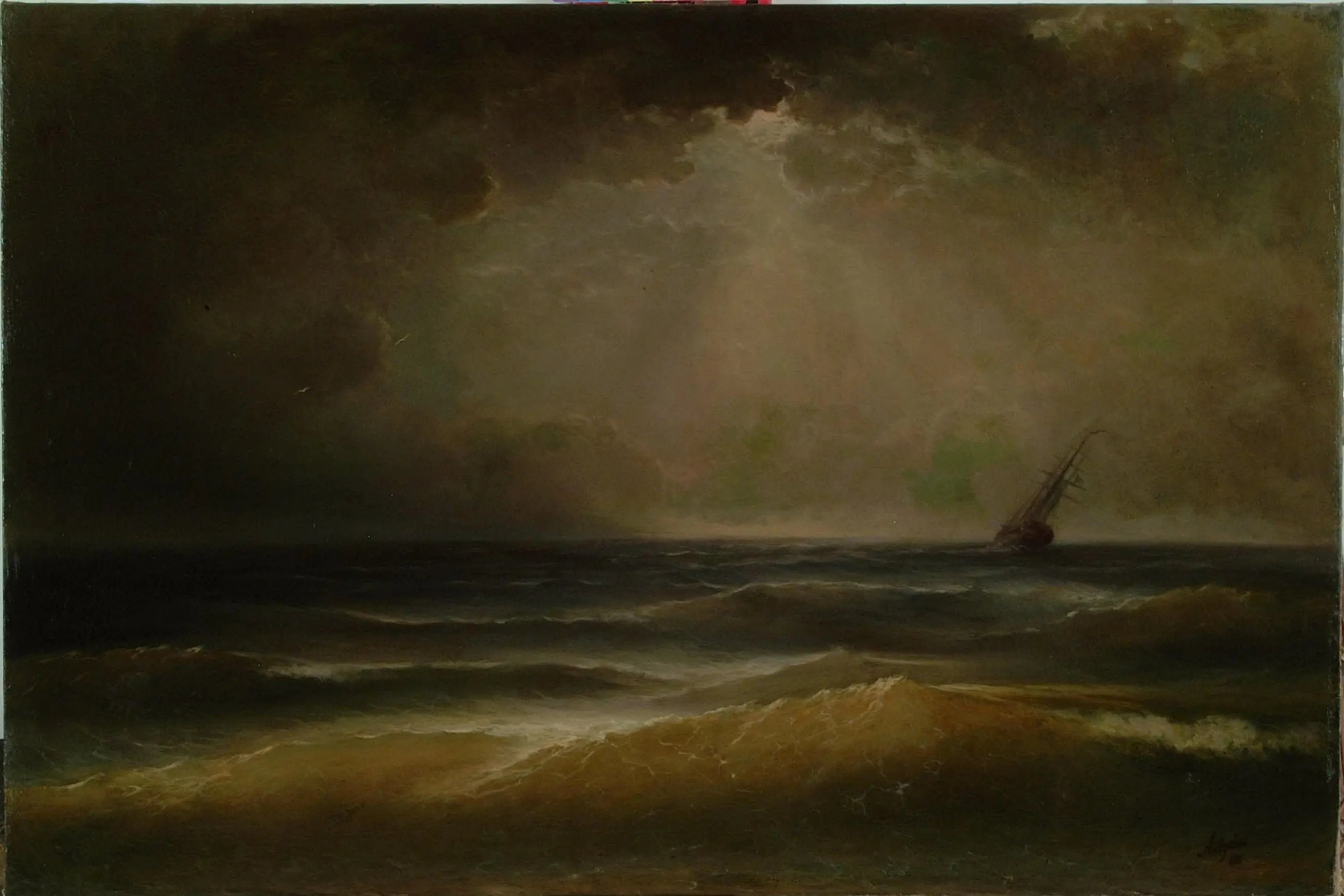Tempête - Ivan Aïvazovski image 1 copie peinte à la main à l’huile