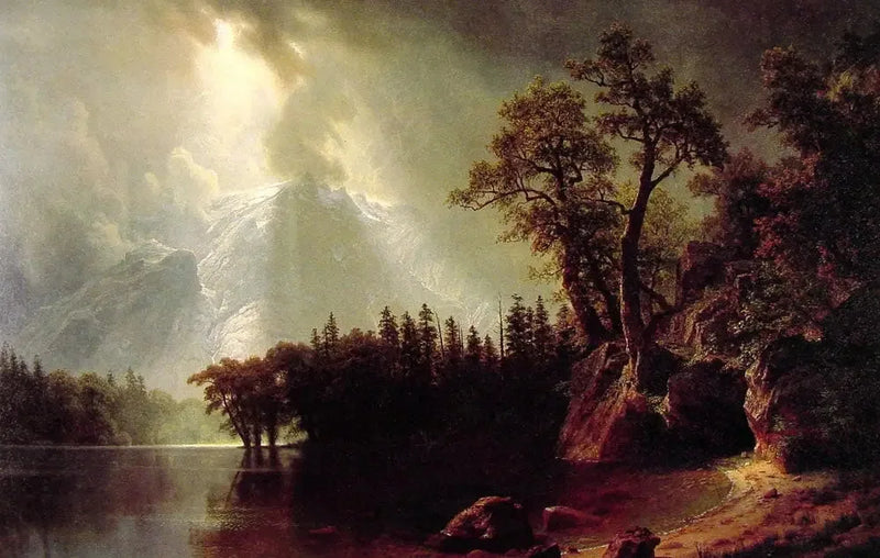 Tormenta pasajera sobre la Sierra Nevada - Albert Bierstadt