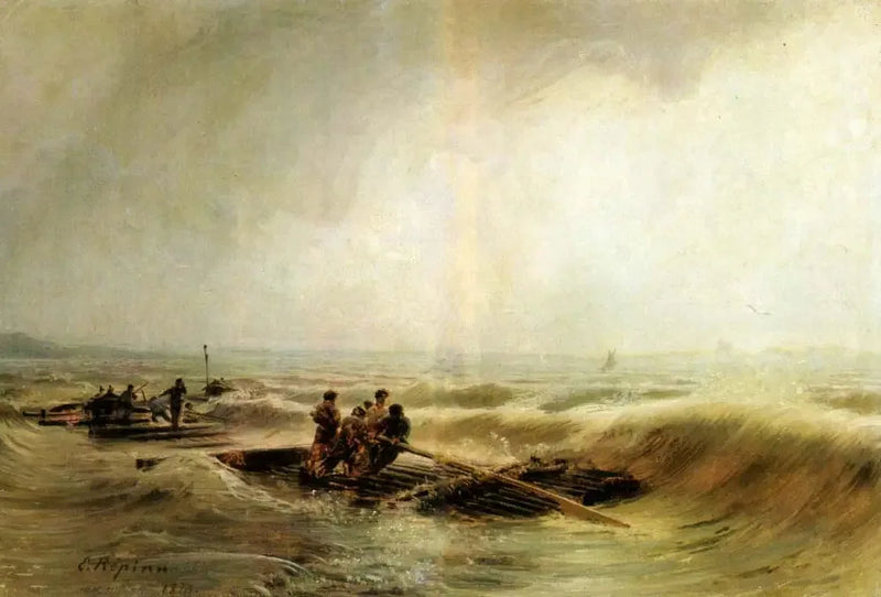 Tormenta sobre la Volga - Ilya Repin