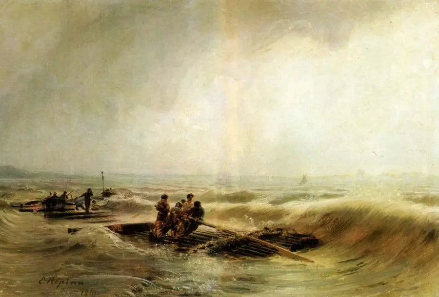 Tormenta sobre la Volga - Ilya Repin