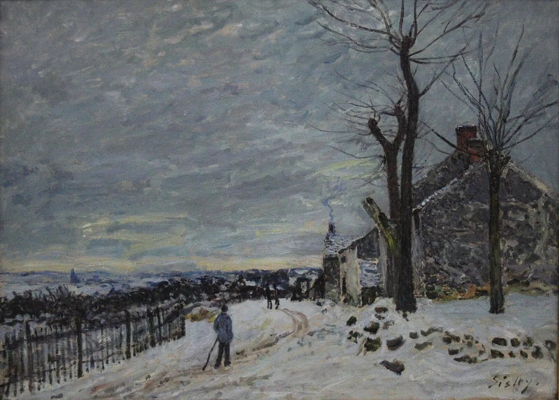 Tiempo de nieve en Veneux-Nadon - Alfred Sisley