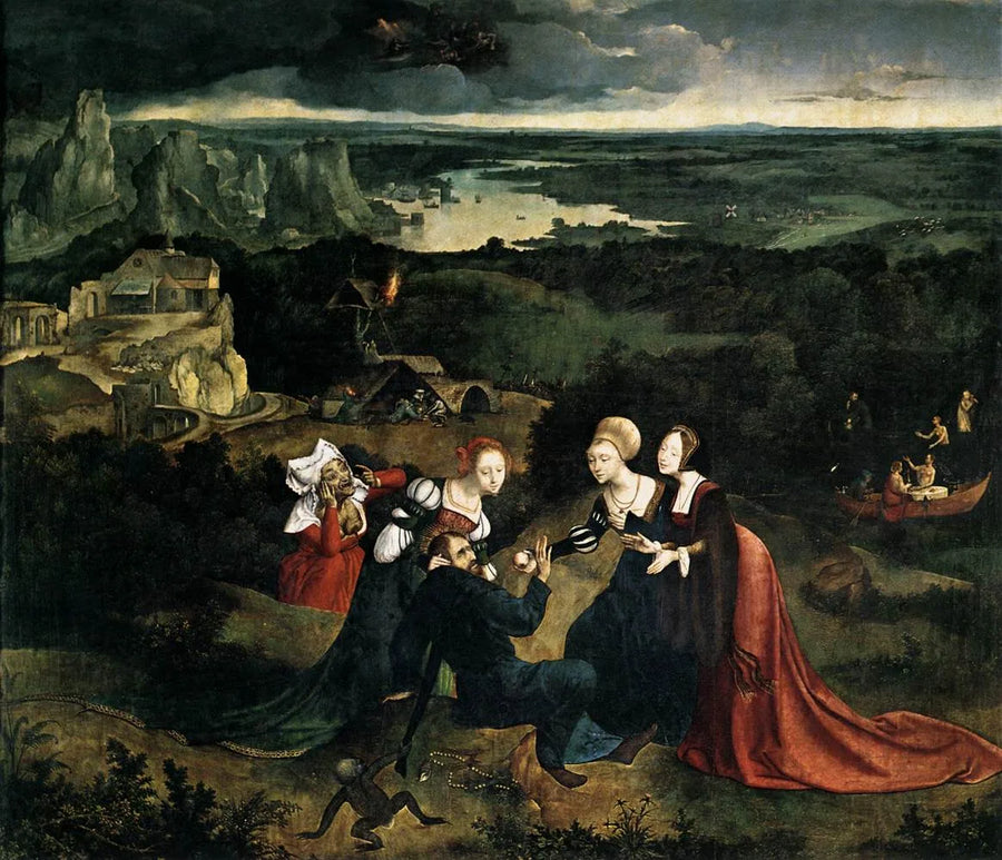 Tentación de san Antonio - Quentin Metsys