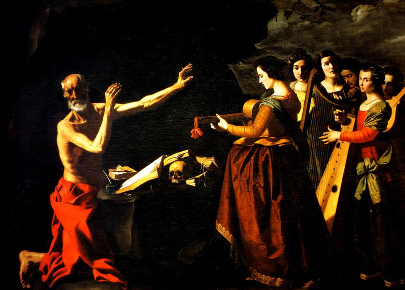 Tentación de San Jerónimo - Francisco de Zurbarán