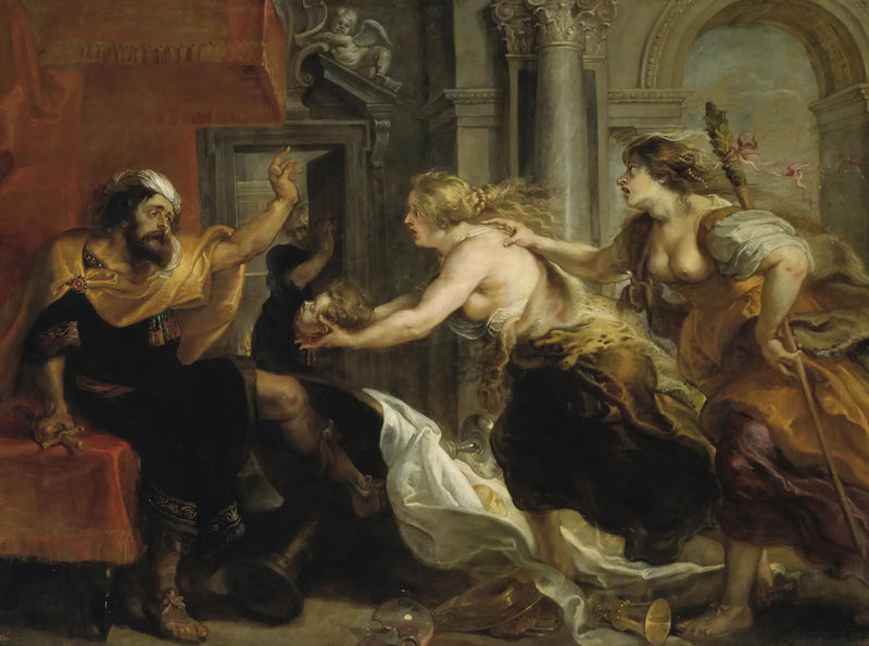 Térée enfrentada a la cabeza de su hijo Itys - Peter Paul Rubens