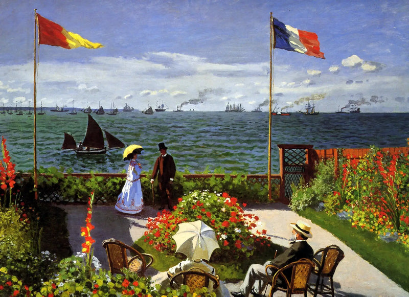 Terraza en Sainte-Adresse - Claude Monet